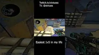 CS:GO 1v5 with an awp #shorts #csgo #fyp