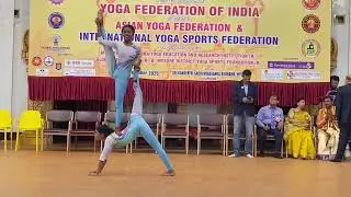 West Bengal girls#Artistic 🧘‍♀️ Yoga,#￼50 national Yogacompetition#Karnataka#
