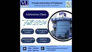 Virtual University of Pakistan || How to Apply Online in VU