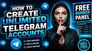 How to create unlimited Telegram accounts || Free Number Panel Telegram