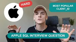 *HARD* Apple SQL Interview Question for Data Scientists and Data Analysts (StrataScratch 2029)
