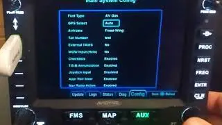 Avidyne IFD Main System Configuration Page