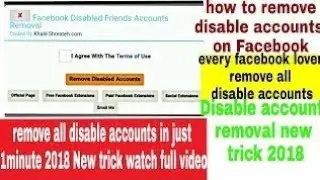 How to Remove Disabled Facebook Friends on Android by using chrome extension 2019