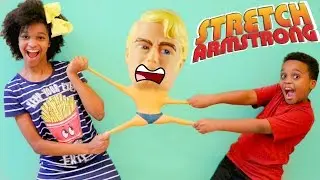 STRETCH ARMSTRONG vs Shasha and Shiloh! - Onyx Kids