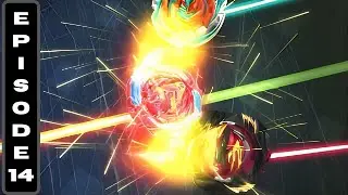 Zeal Breaker! Beyblade Burst QuadStrike Episode 14: Zeal Achilles vs Pandora and Belfyre!