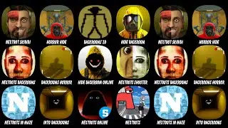 Nextbot in Backrooms Skibidi, Horror Hide, Backrooms 2D, Hide in The Backroom, Nextbots in...