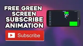 Free to use Subscribe green screen animation|No credit needed!