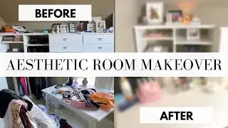 ROOM MAKEOVER | Organizing and redecorating, PERFECT for filming YouTube and TikToks