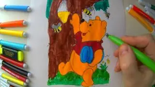 Виннипух. Раскраска.