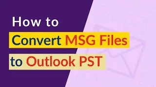 A recommended solution to convert multiple Outlook MSG files to Outlook PST format.