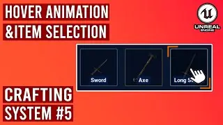 UMG Hover Animations in Unreal Engine 5.3 - Crafting System #5 #ue5