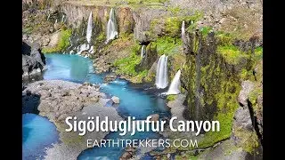 The Canyon of Waterfalls - Sigöldugljufur Canyon, Iceland