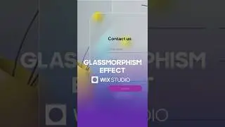 Glassmorphism Effect | Wix Studio