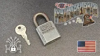 Vintage TAYLOR padlock picked 🇺🇸 Philadelphia PA