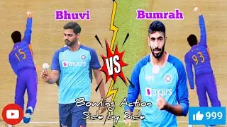 Jasprit Bumrah vs Bhuvneshwar Kumar Rc™22 Bowling Action Comparison