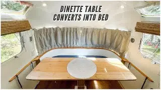 Airstream Dinette Table, Bent Lamination Shelf, Curtains(Airstream Argosy Restoration Ep. 29)