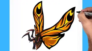 COMO DIBUJAR A MOTHRA | GODZILLA X KONG THE NEW EMPIRE