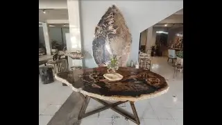 Elevate Your Space: The Timeless Elegance of Petrified Wood in Interior Design #uniquefurniture