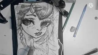 обзор на мои рисунки ,,часть 2 ))