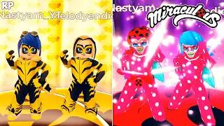 NEW VS ORIGINAL TRANSFORMATION (COMPARISON) NO MIRACULOUS RP - MIRACULOUS ROBLOX!