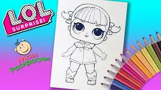 Кукла LOL Surprise Раскраска для девочек  ЛОЛ 1 серия Раскраска Кукла Line Dancer