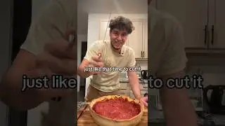 CHICAGO STYLE PIZZA #pizza #food #cooking #youtubeshorts #trending #funny #better #home