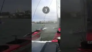 Counting down to impact 👀#SailGP #sailing #racing #crash