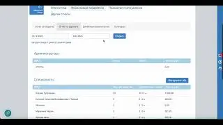 Выгрузка Excel отчета о заработной плате