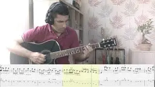 Eric Clapton: Layla Acoustic Version - Guitar Solo with Tabs
