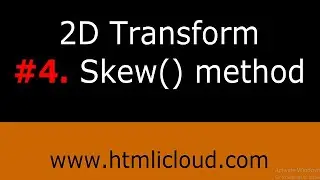 JOBKEY | 2D Transform skew() method