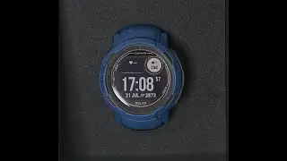 Garmin Instinct 2 Solar Tidal Blue Fullset Fisik Mulus Fungsi 100% Normal