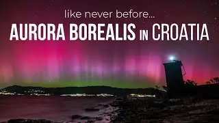 Aurora Borealis in CROATIA | Island Brač northern lights TIMELAPSE 4K