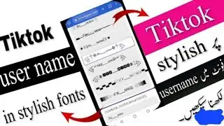 Tiktok username in stylish fonts 2023 how to write tiktok user name in stylish fonts#editing#foryou