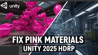 Fix pink materials in unity 2025 HDRP