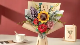 Maquette en bois Bouquet de Fleurs