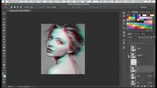 GIF Animated Glitch - Photoshop Tutorial-تأثير الثري دي والجلتش في الصوره