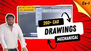 200+ DRAWINGS SERIES | EX-1 with Coordinate System in AutoCAD | Zero to Hero Series in Hindi