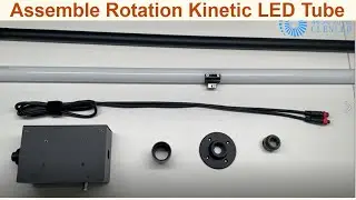 How to assemble rotation kinetic 360 degree led pixel tube for stage nightclub event light？
