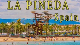 LA PINEDA, Spain 🇪🇸 - August 11 2024 19:30pm - 4KHDR Walking Tour (▶50 min) #tarragona #travelspain