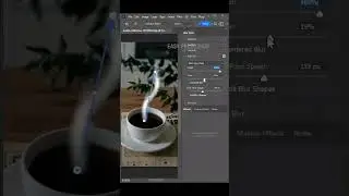 Easily Create Stunning Coffee Steam from Scratch in Photoshop 2024 #photoshop  #shorts