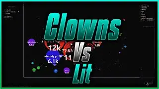 Agar.io - Clowns 🤡 VS Lit ~ // 6v6 Scrim