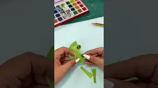 DIY Moving Frog 3D 😱 #ShivangiSah #Craft #Art