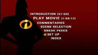 The Incredibles (2004) - Dvd Menu Walkthrough