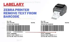 How to remove text from barcode in ZPL