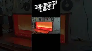Elektrikli şömine üretiyoruz. Uzaktan kumanda, bluetooth müzik ve çok fazlası #fireplace #şömine
