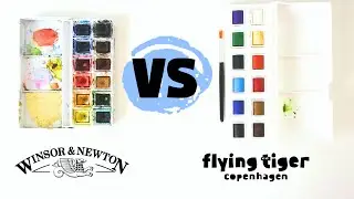 Aquarelle Flying Tiger VS Winsor et Newton - DUPE !?