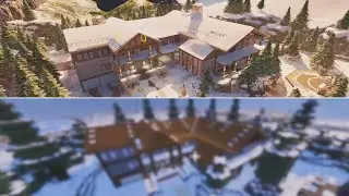 I built Chalet from R6 in MINECRAFT