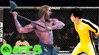 🐲 UFC5 Bruce Lee vs Ragnar Lodbrok UFC 5 - Super Fight 🐲