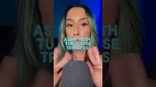 ASMR Turquoise Triggers Only 💤🐠🩱 #asmr #asmrtriggers #shorts #sleep