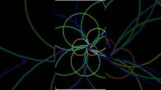 Gradient spiral dynamic pattern | python | turtle #python #design #viralvideo #coding